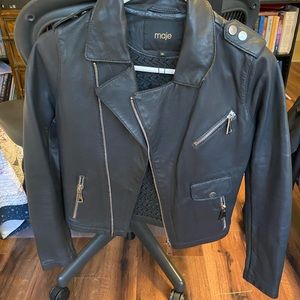 Maje leather jacket